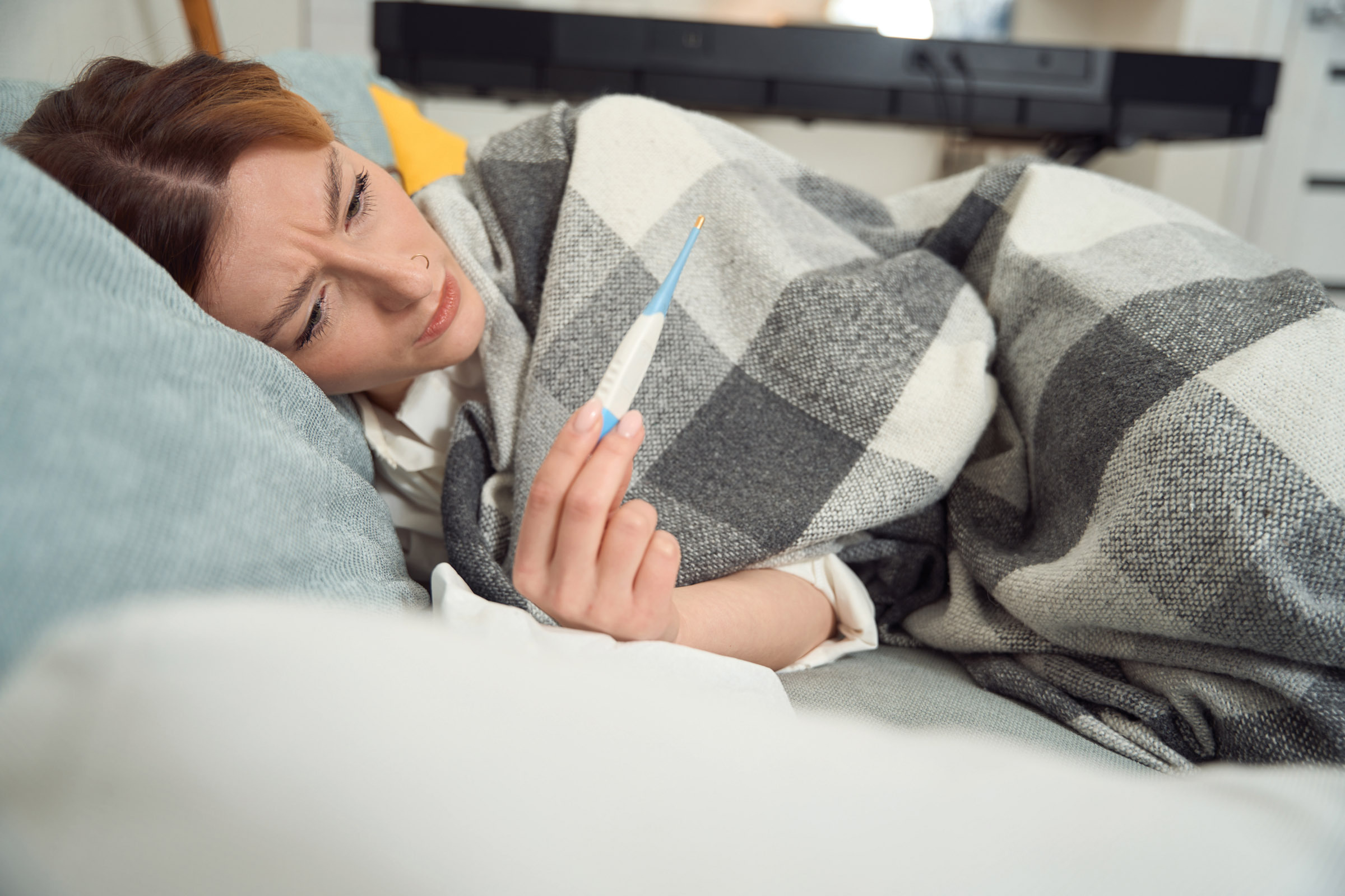 Sick with a fever